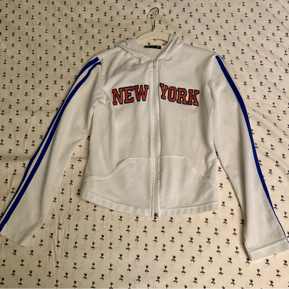 White and Blue Women's Jacket